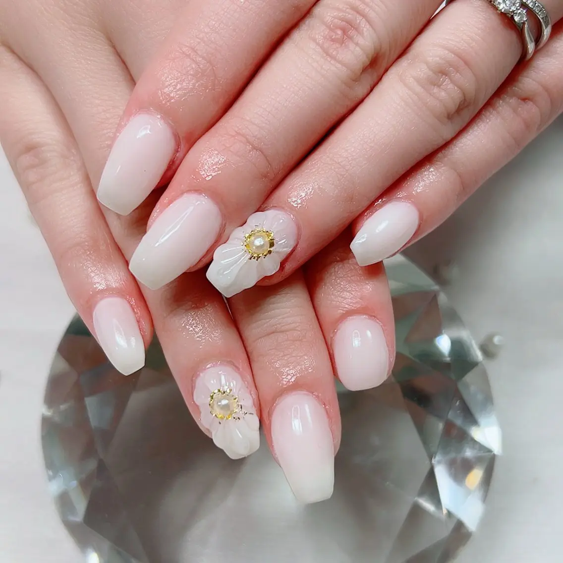 ネイル ぷっくりネイル 春ネイル ハンドネイル Cute Tips nailのネイルデザイン