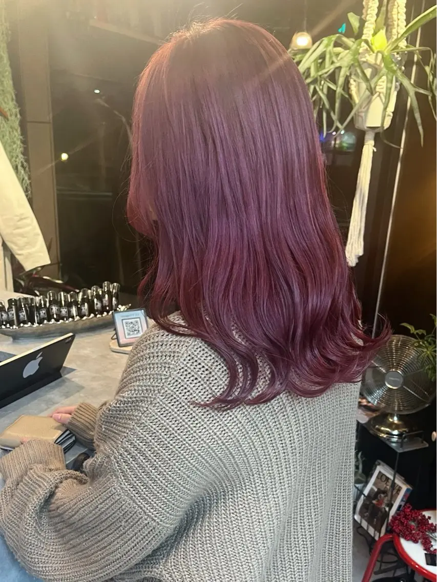 ミディアム カラー 似合わせカット Rinka🌻のヘアスタイル