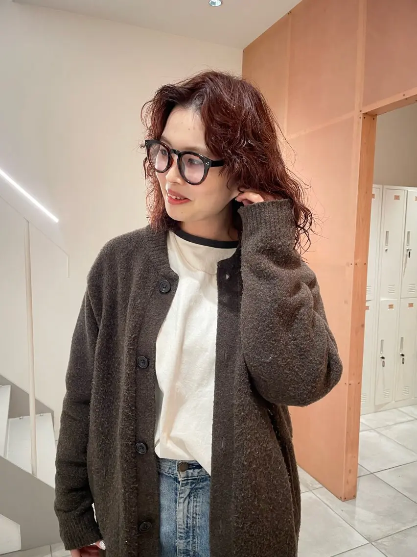 ミディアム パーマ 前原  千尋のヘアスタイル
