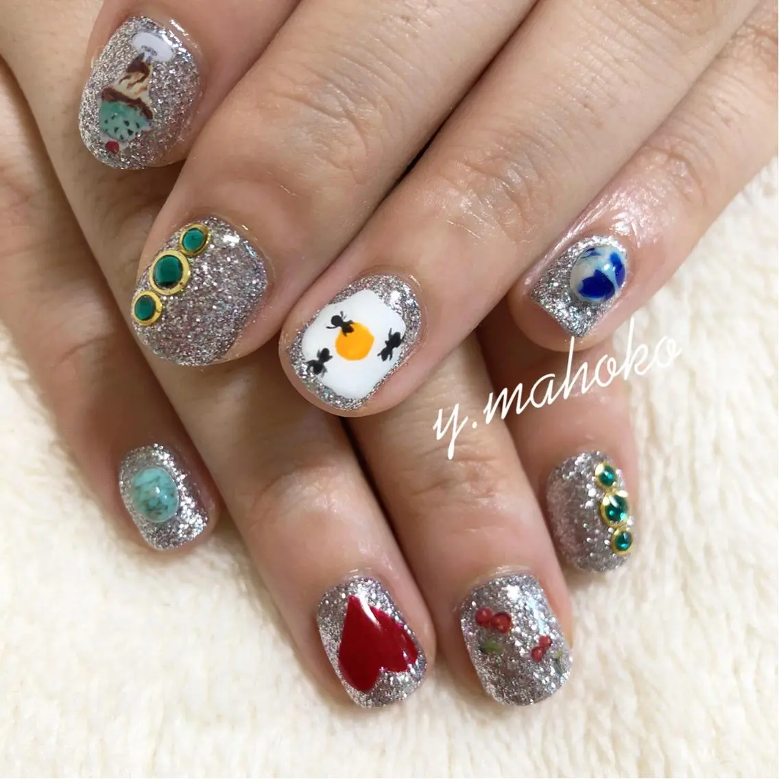 ネイル ハンドネイル パラジェル有/ 長さだし/mahoのネイルデザイン