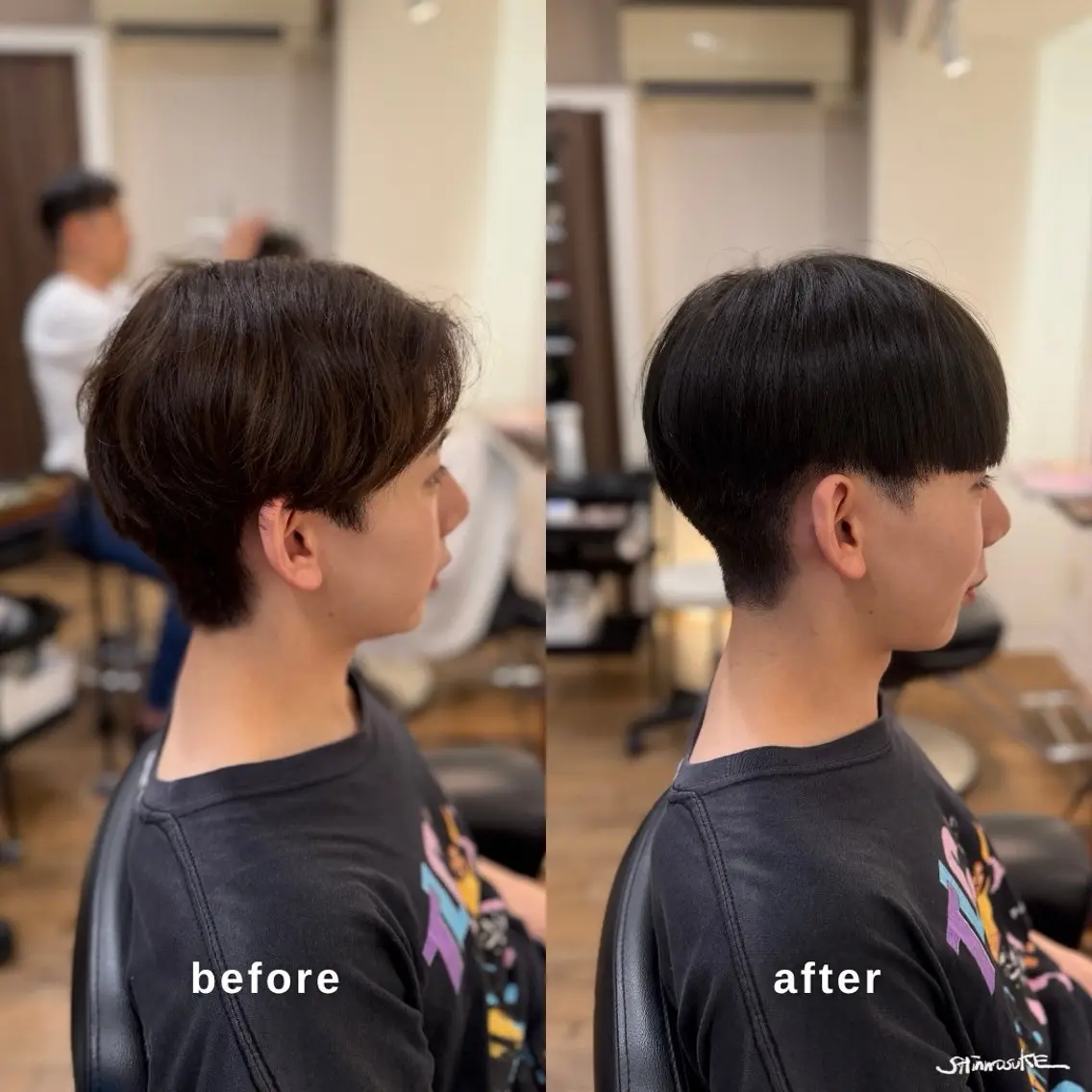 ショート カラー メンズ カット ヘアカラー トリートメント しんのすけ /モデルさん募集中のヘアスタイル