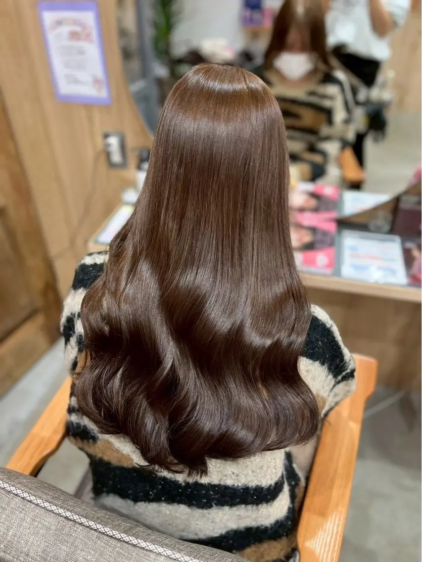 ファッションカラー(ワンカラー)➕Aujua3stepトリートメント🫧の写真