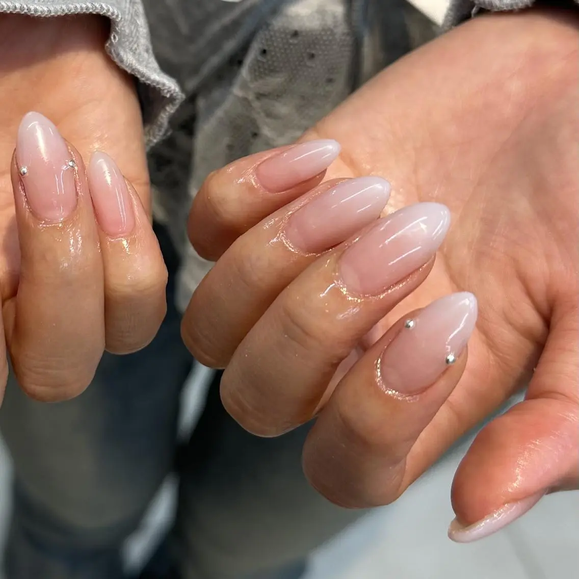 ネイル ブルー グラデーション ハンドネイル yuri.k★ DEE babyのネイルデザイン