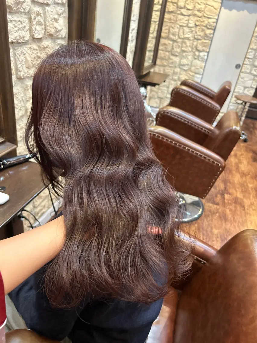 セミロング 縮毛矯正 MIKU ♡彡のヘアスタイル