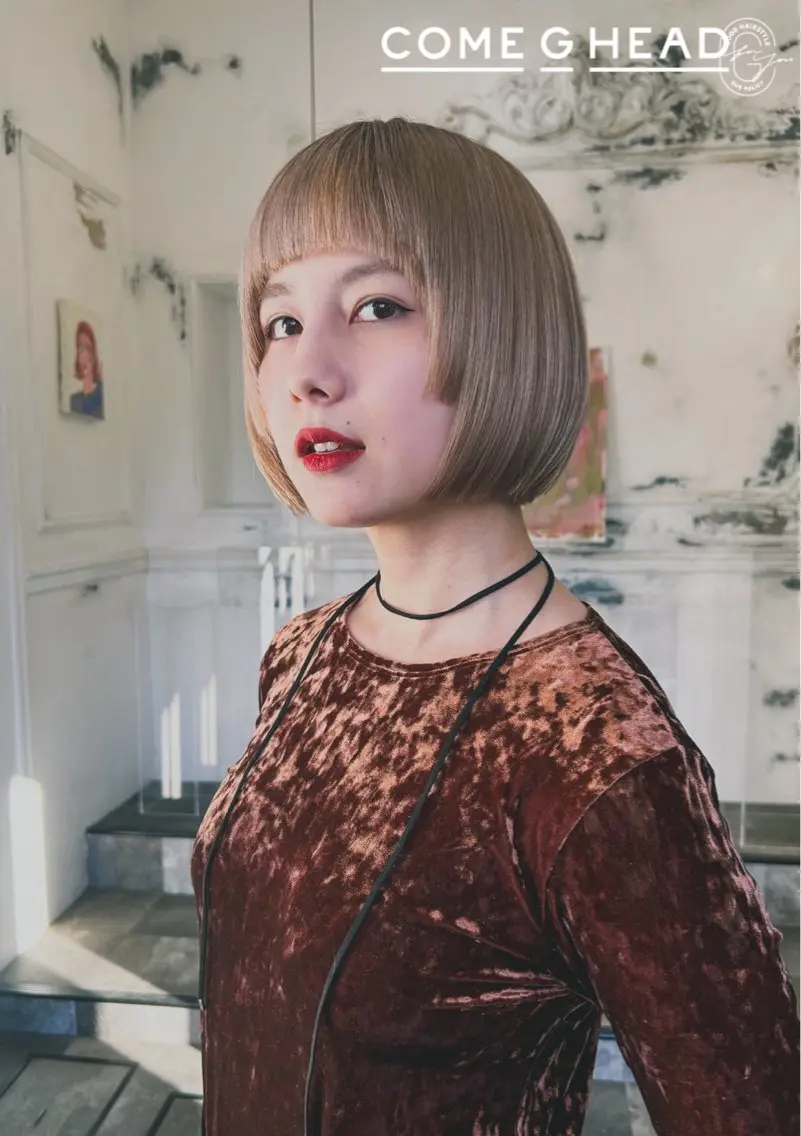 ショート カラー 前田 雄のヘアスタイル