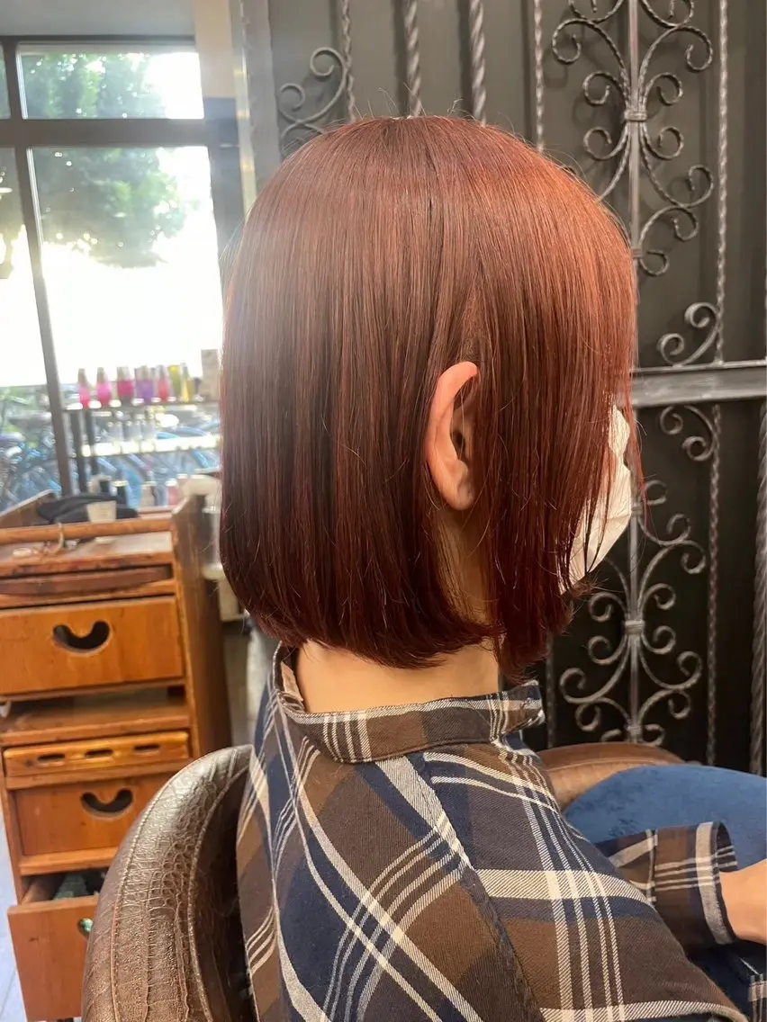 ミディアム ヘアカラー みいなブリーチモデル 募集中！のヘアスタイル
