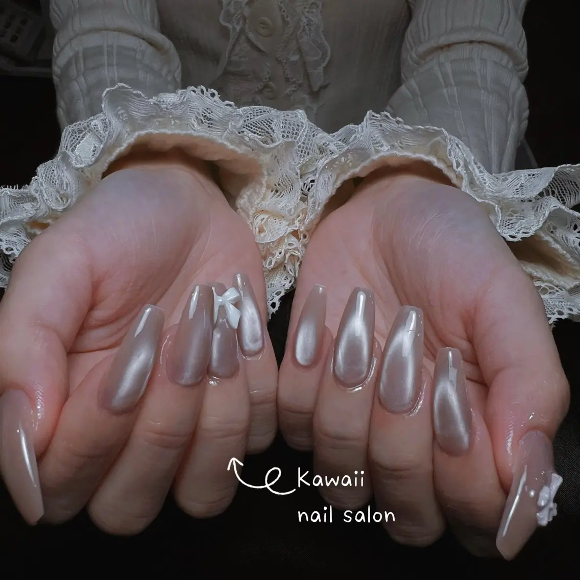 ネイル ジェルネイル 韓国ネイル シンプルネイル ワンホンネイル Kawaii _Nailのネイルデザイン