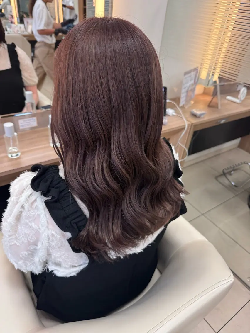 ロング ダブルカラーベージュ カラー/tuburaのヘアスタイル
