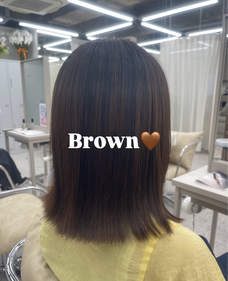 ミディアム カラー カット ヘアカラー トリートメント COCO reiのヘアスタイル