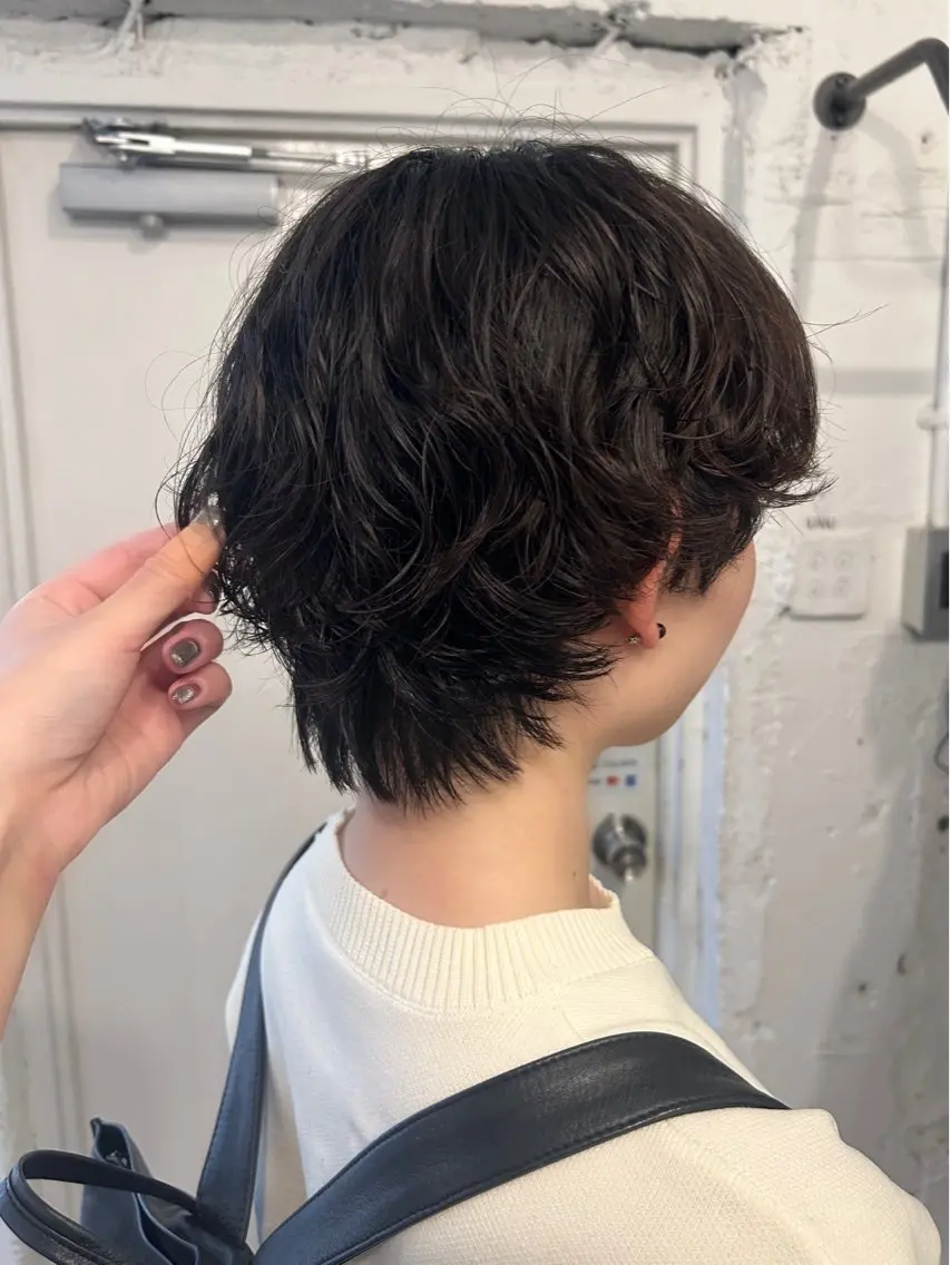 ショート パーマ カット パーマ トリートメント ＊UNU＊ RICOのヘアスタイル