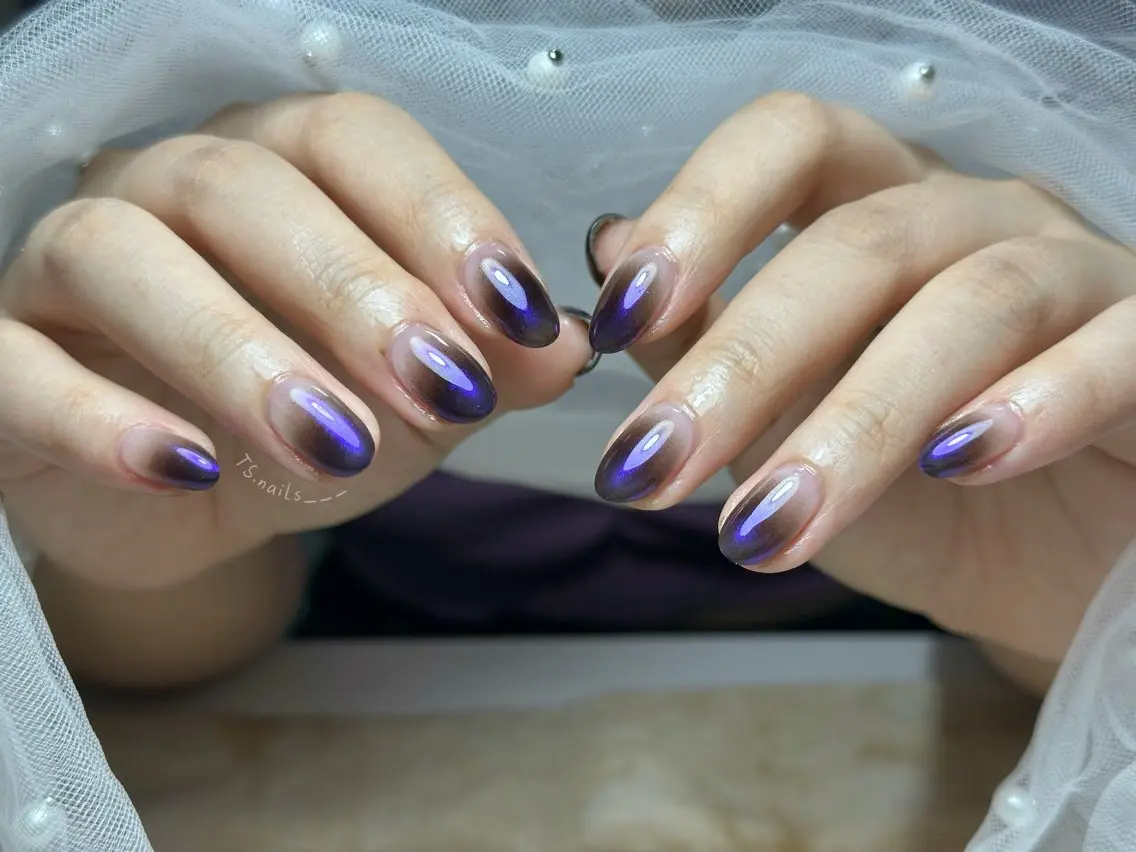 ネイル キラキラネイル マグネットネイル 持ち込み シンプルネイル TS. nails___のネイルデザイン