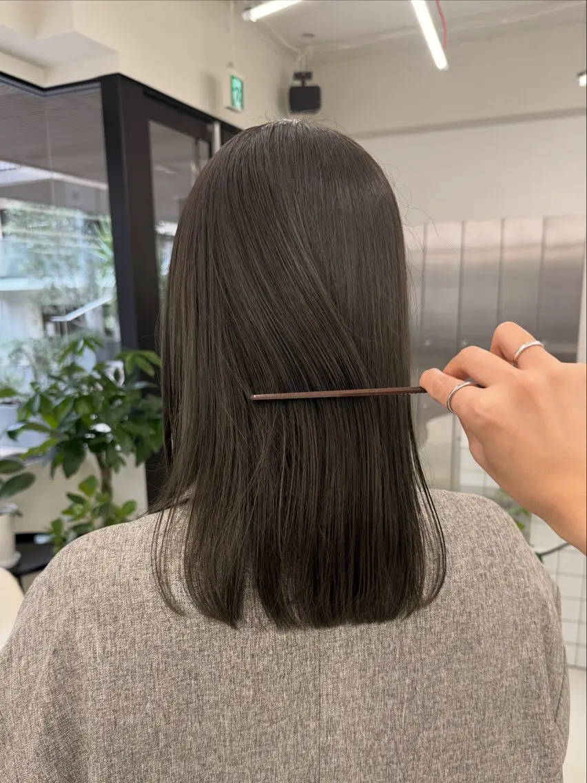 セミロング カラー 表参道🌿赤み消し カラー/チナツのヘアスタイル