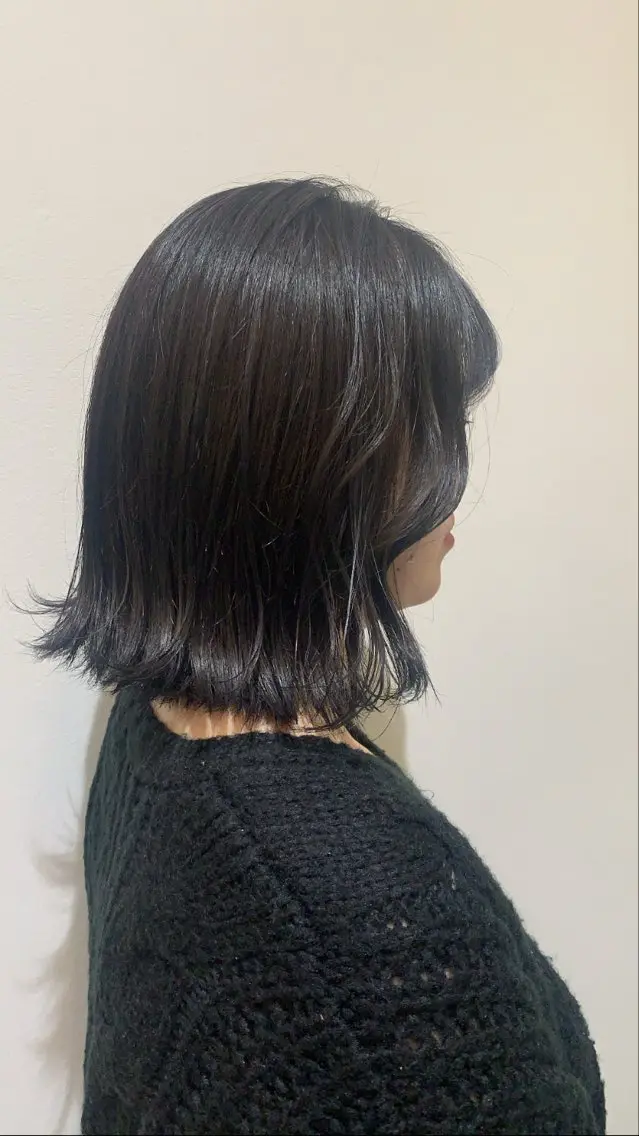 ショート 前下がりボブ ボブ カット ヘアカラー 吉田 詩穂のヘアスタイル