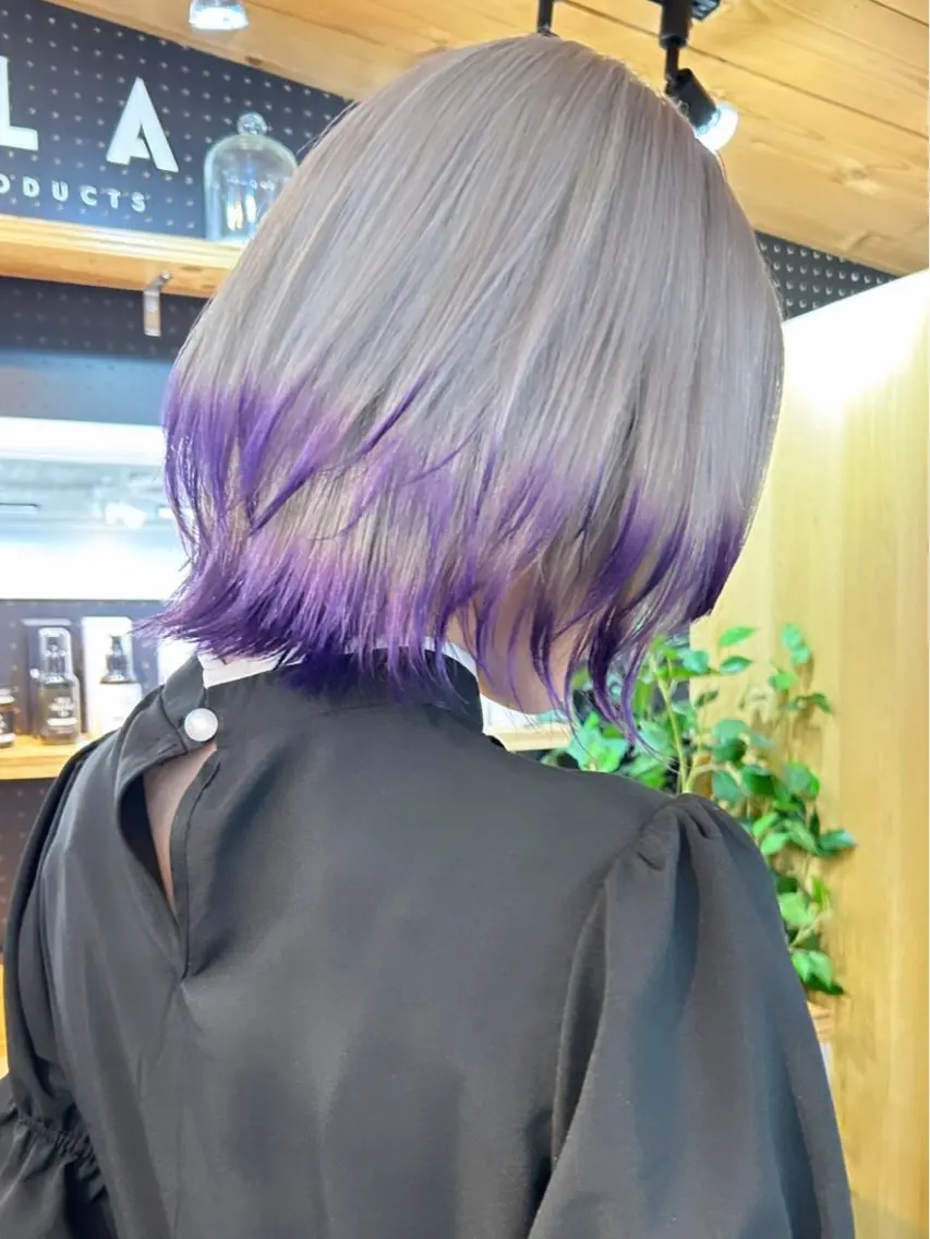 ショート カラー レイヤーカット ウルフカット ウルフレイヤー カット ヘアカラー トリートメント 🧸艶々韓国ヘア 🧁mizunaのヘアスタイル