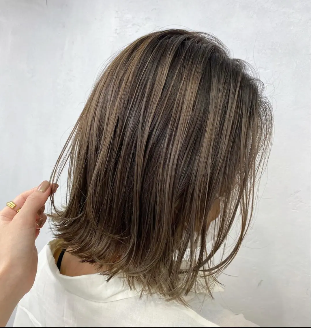 ミディアム レイヤーカット ヘアカラー 🌼透明感カラー ✳︎eri🌼のヘアスタイル