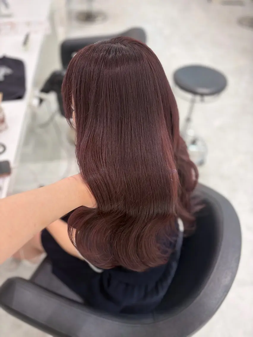 ロング カラー ヘアアレンジ カット ヘアカラー ヘアセット 💓色落ちまで綺麗な 垢抜けカラー💓のヘアスタイル