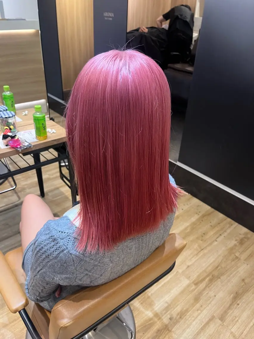 ロング カラー ピンクカラー ヘアカラー 💖トレンド春夏 カラー💖FUTAのヘアスタイル