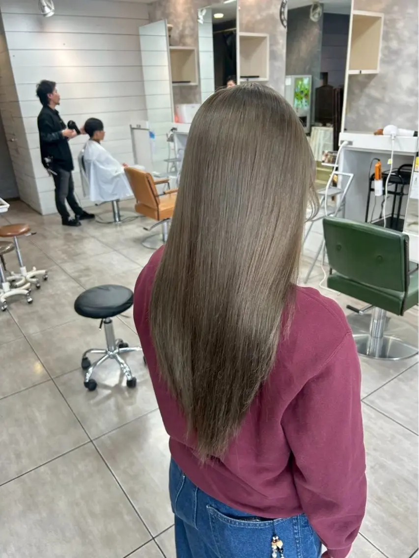 ロング カラー ヘアカラー 本尾 空大のヘアスタイル