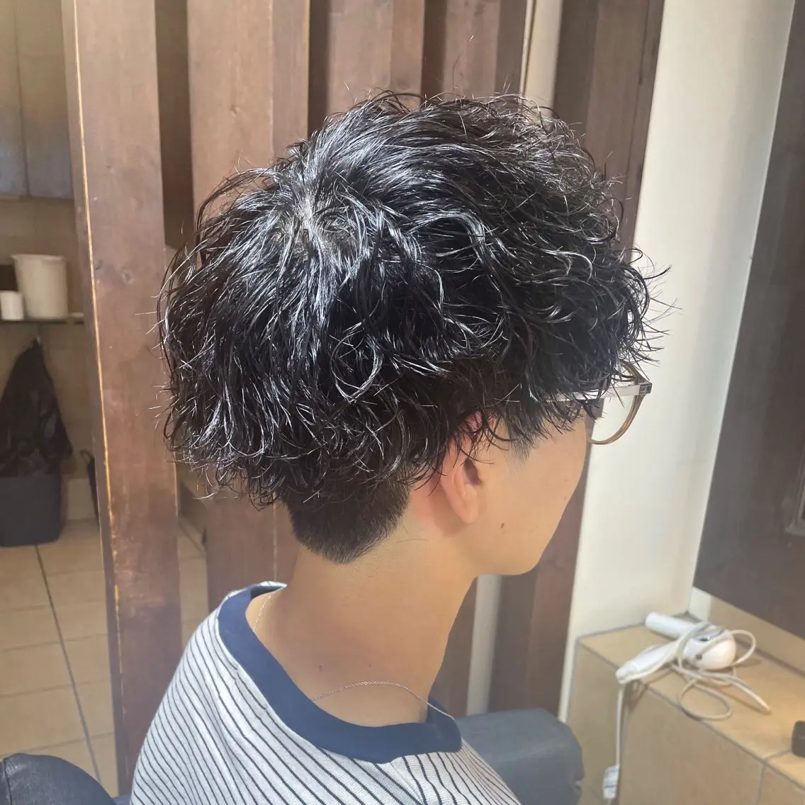 ショート パーマ メンズ メンズパーマ 波巻きパーマ カット パーマ すげさやか ✨メンズカットパーマのヘアスタイル