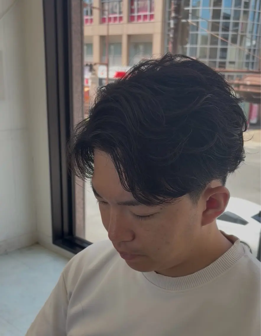 パーマ メンズ ビジネス メンズパーマ ニュアンスパーマ カット パーマ ✨似合わせ特化美容師 WILL上村 拳吾のヘアスタイル