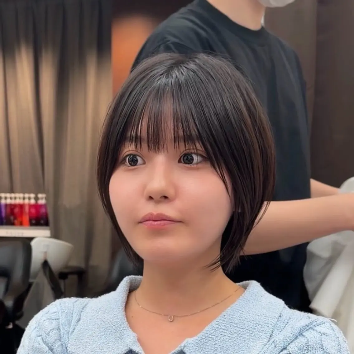 ショート カット トリートメント ヘッドスパ ヘアセット ショート上手い人/ 銀座/なかじのヘアスタイル