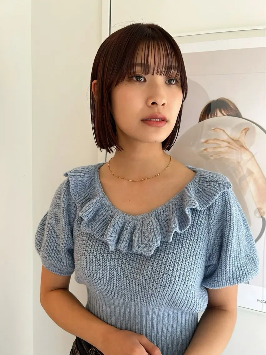 ショート rizu🤎/ ボブ /ブラウンカラーのヘアスタイル