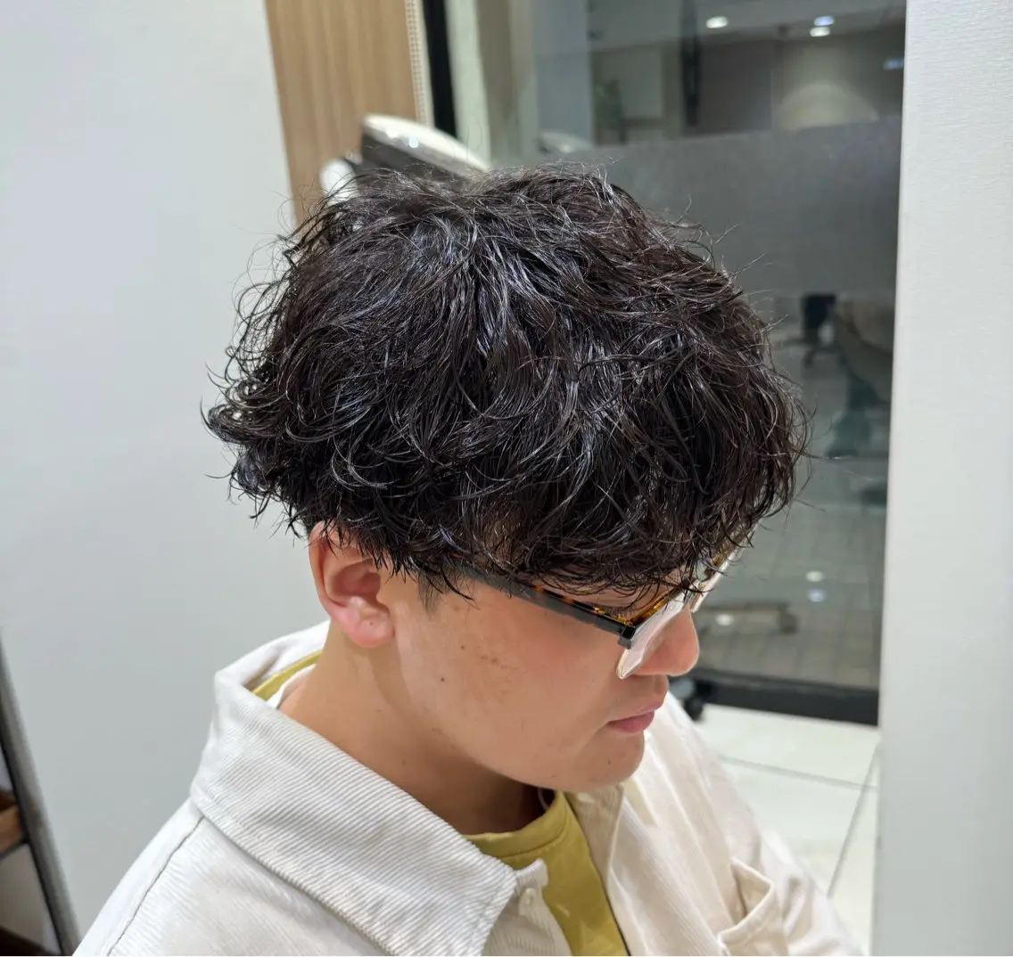 【メンズ人気No.1】カット💇‍♂️✖️パーマ🌀【セットが苦手な方にもオススメ‼️毎朝の時短セット】の写真