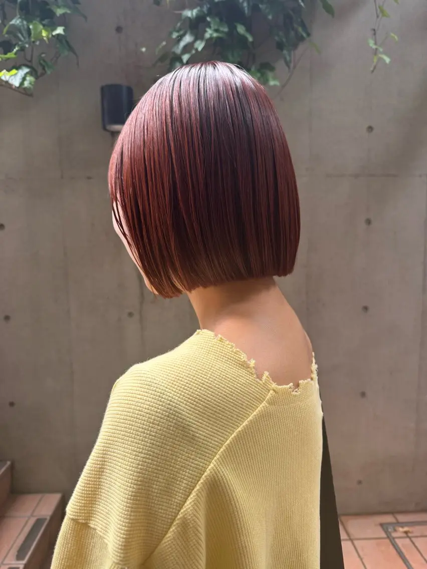 ショート カット ヘアカラー トリートメント 大人可愛い♡コテ巻き パーマ🌼杉田 萌恵のヘアスタイル