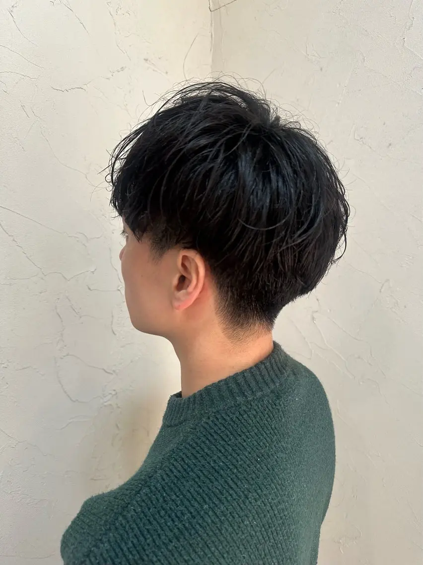 ショート パーマ メンズ 高柳 麻美のヘアスタイル