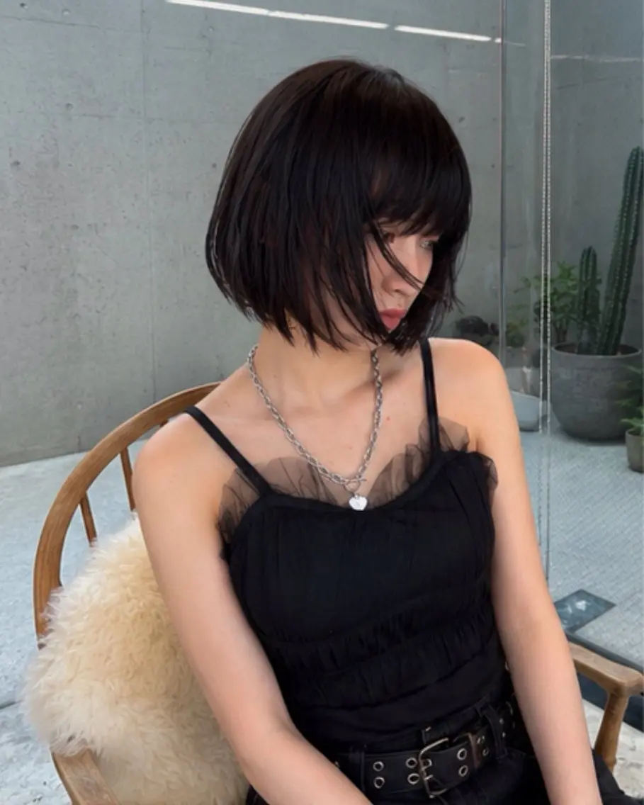 ミディアム 伸ばしかけ 縮毛矯正 カット 縮毛矯正 pia 薬院のヘアスタイル