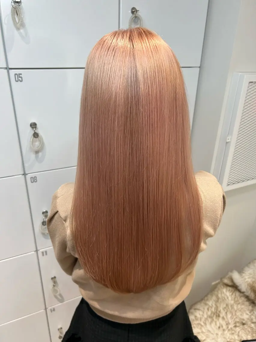 セミロング カラー ヘアカラー 🫧縮毛矯正🫧 髪質改善RIKU🫧のヘアスタイル