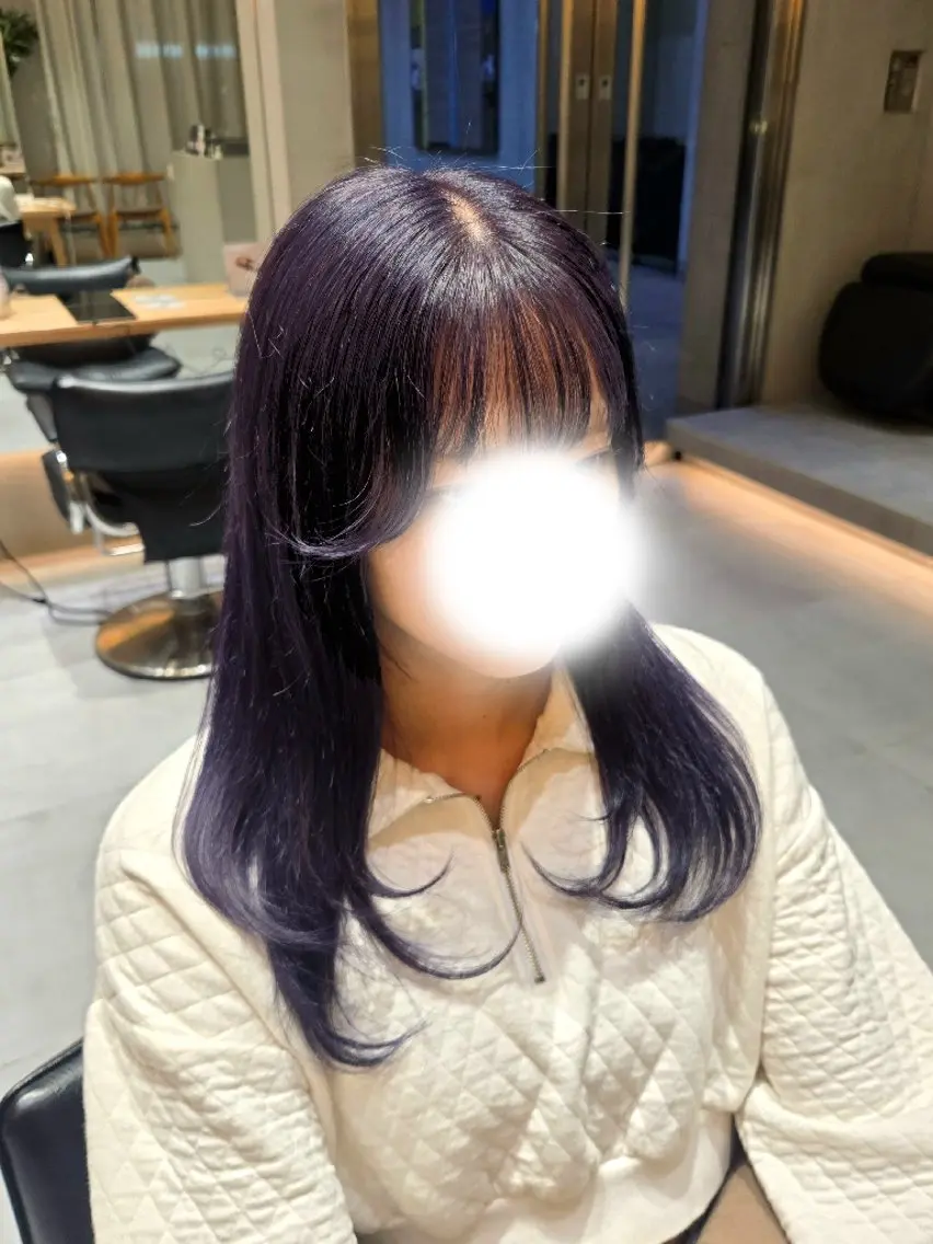 ロング カラー ヘアカラー natural  hair 🌿あかりのヘアスタイル