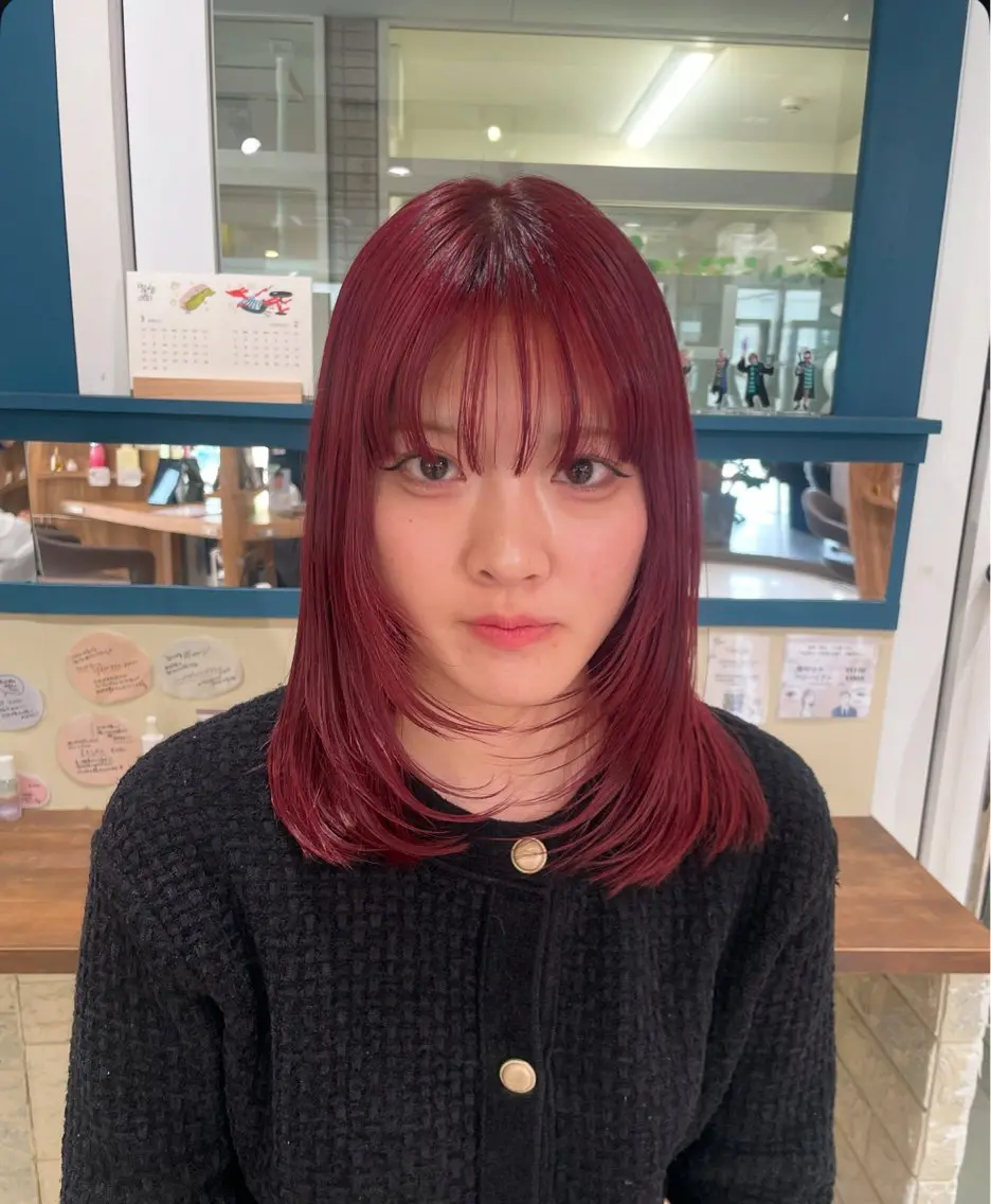 カラー ブリーチ luck みうのヘアスタイル