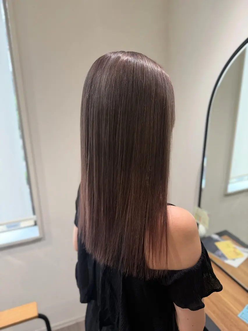 セミロング カラー グレージュ ヘアカラー トリートメント Karin／ レイヤー🥀のヘアスタイル
