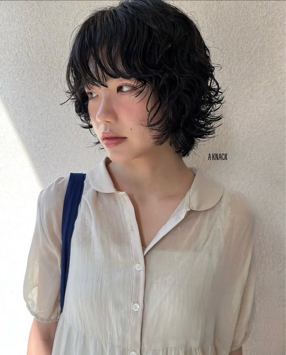 ショート パーマ 西山 凜のヘアスタイル