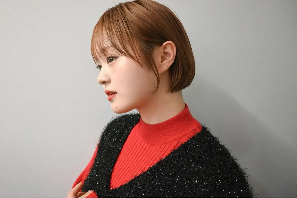 ショート カット 小顔矯正/レイヤー 透明感カラー✨生真のヘアスタイル