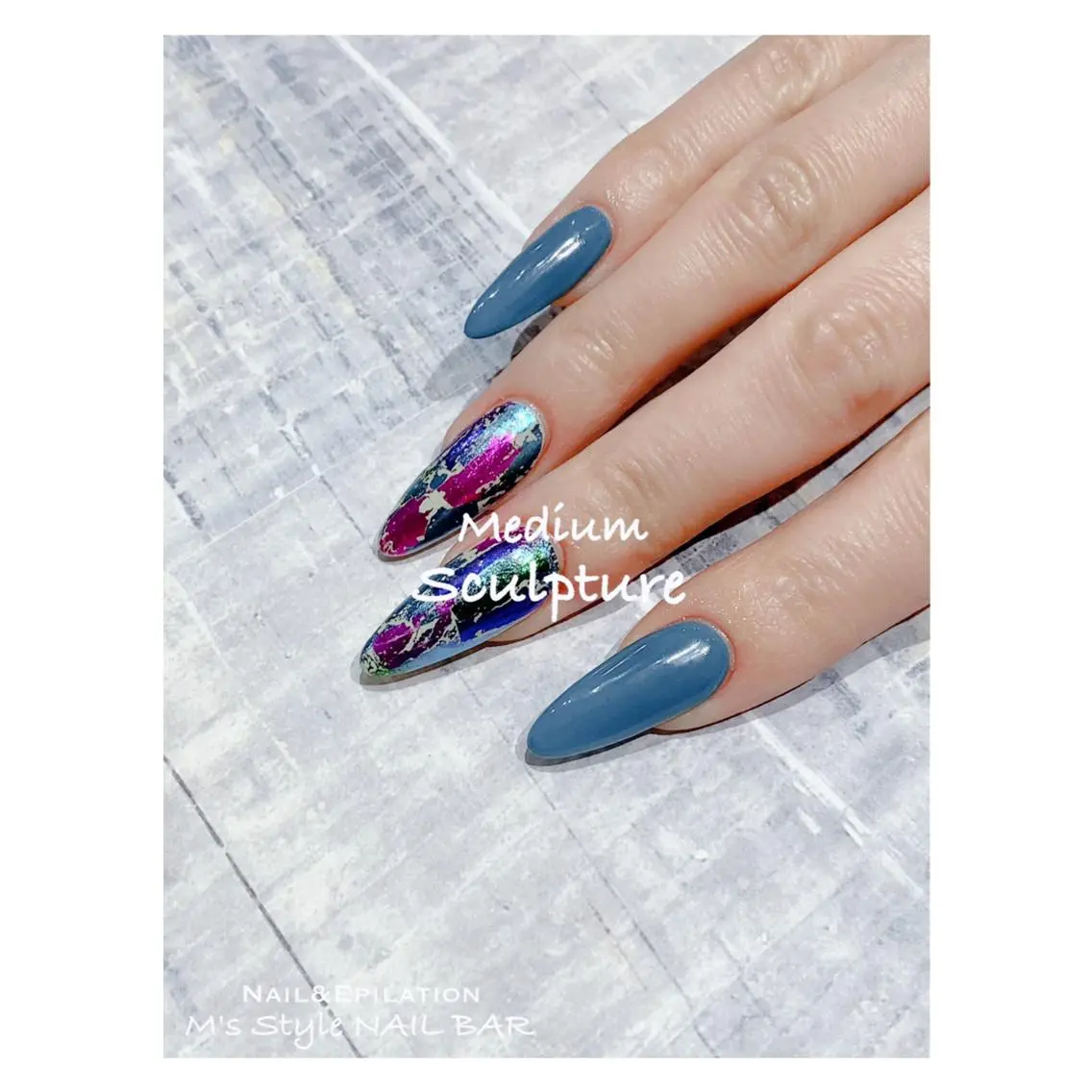 ネイル 成人式 韓国ネイル ロングネイル マグネットネイル ミディアムネイル ハンドネイル M's Style NAIL BARのネイルデザイン