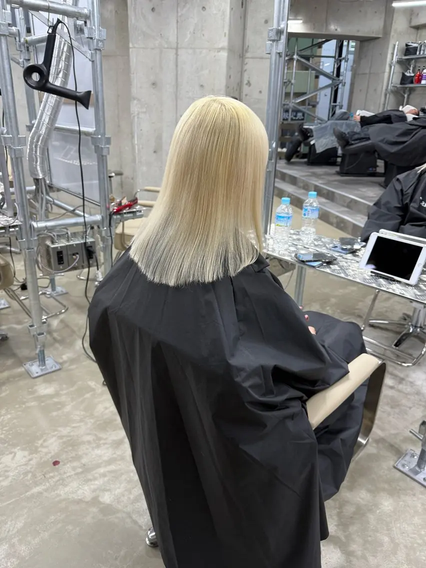 ミディアム ヘアカラー 大野 翔輝のヘアスタイル