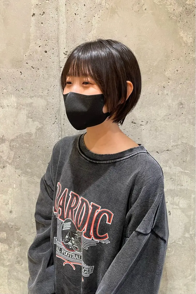 ショート ハラ カヤコのヘアスタイル