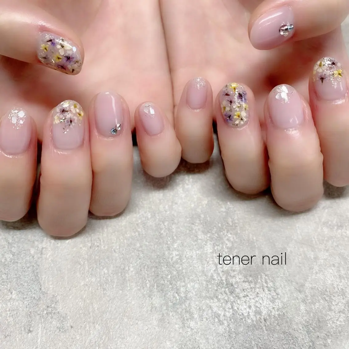 ネイル フラワーネイル テネルネイル tener nailのネイルデザイン