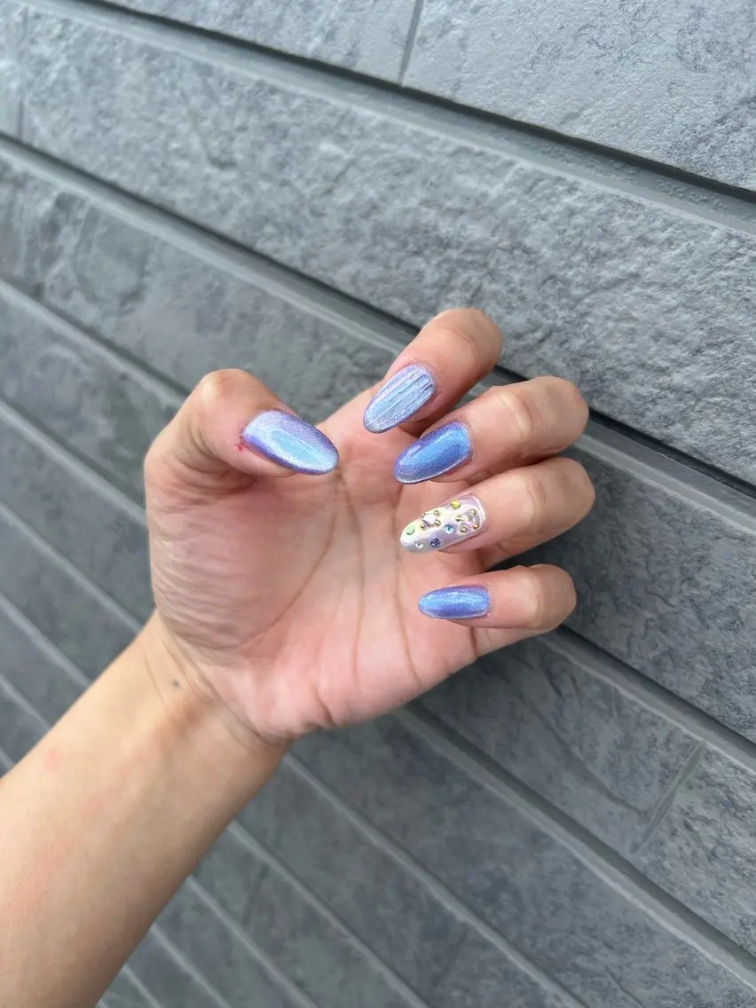 ネイル マグネットネイル 持ち込み シンプルネイル 頑張る女性の味方✴︎ M.i　nail ♡のネイルデザイン