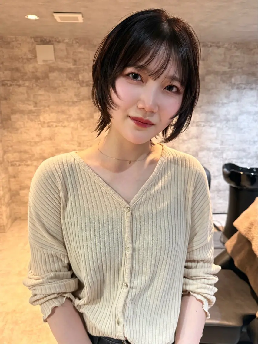 ミディアム カラー カット ヘアカラー トリートメント mai / linoah˚✧のヘアスタイル