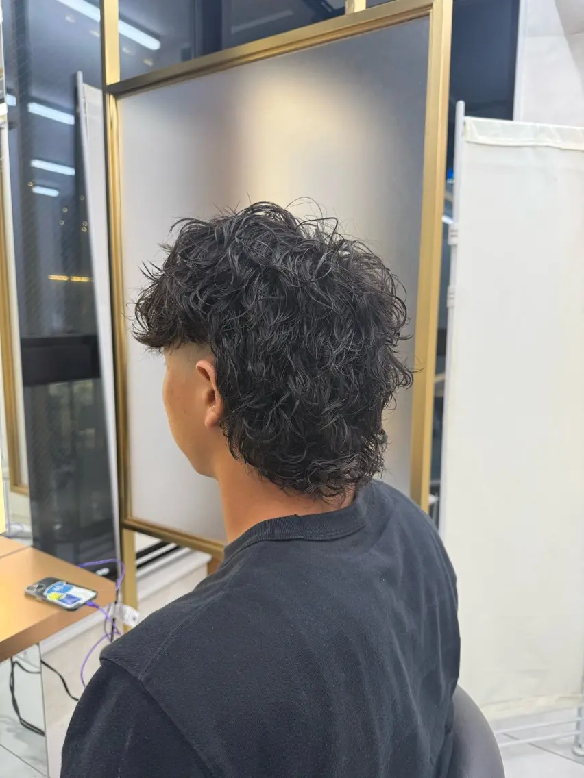 メンズ マレットヘア 本田 有里のヘアスタイル