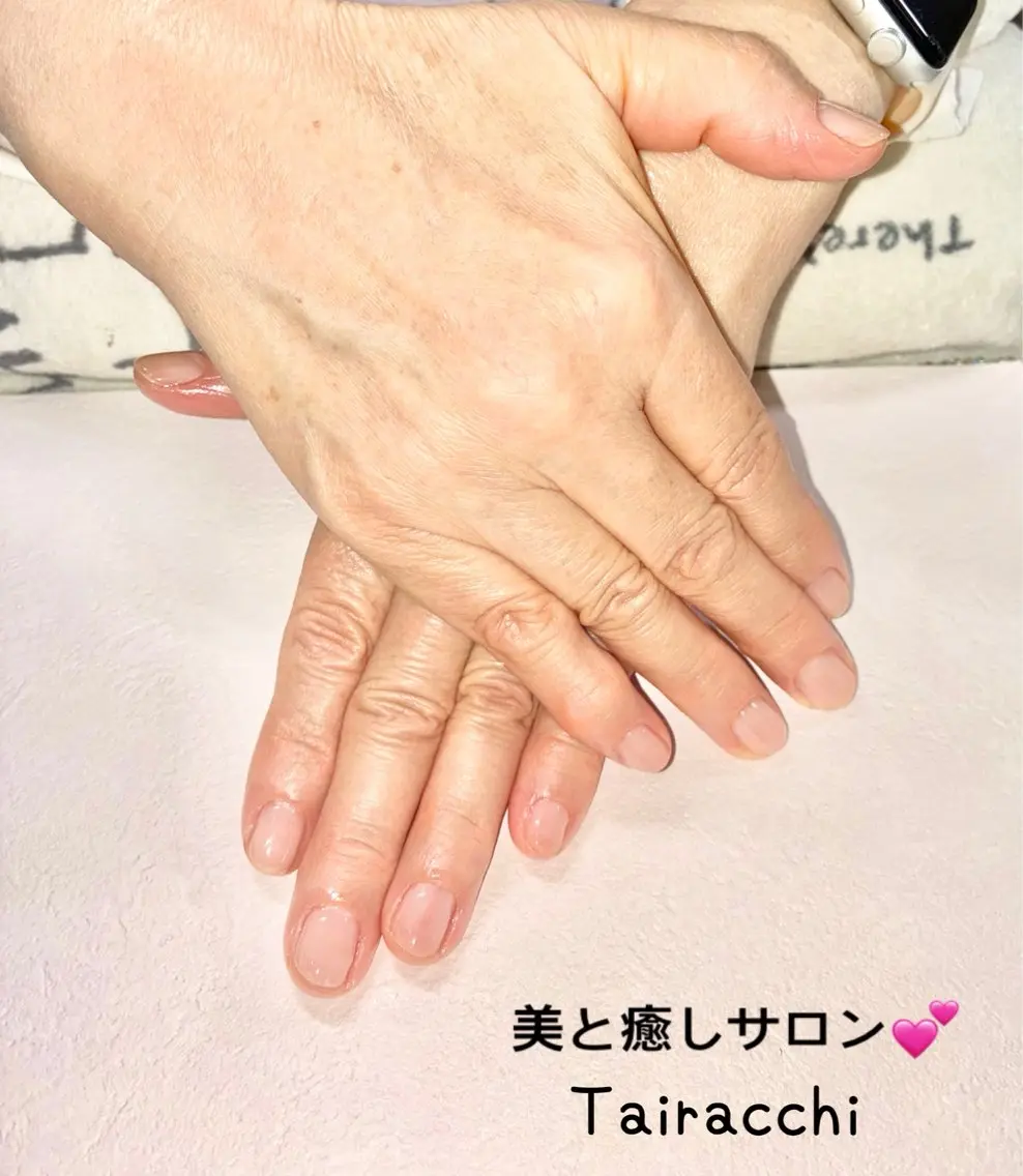 ネイル クリアネイル キラキラネイル ラメ(グリッター) ハンドネイル Tairacchi ﾀｲﾗｯﾁのエステ・リラクイメージ