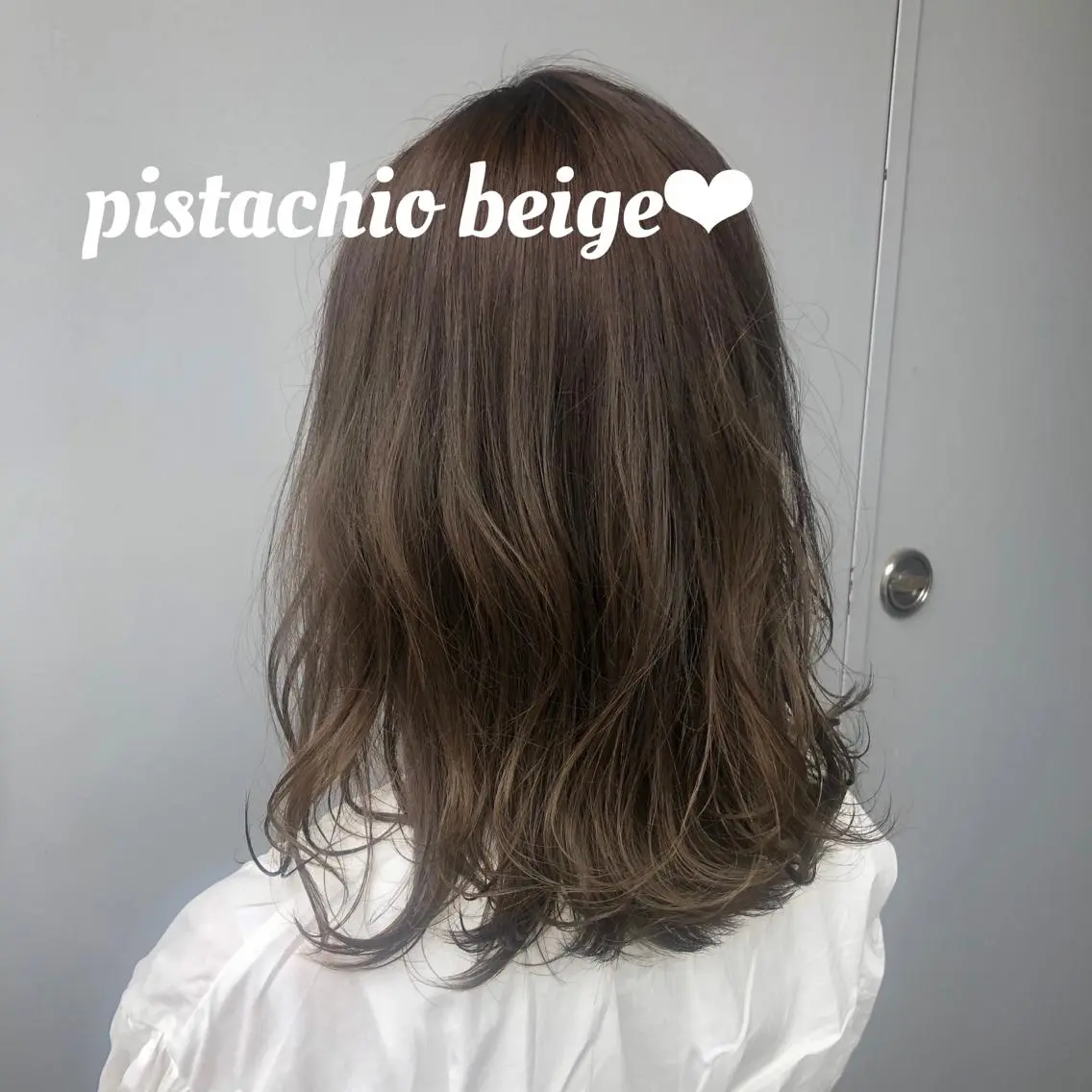 セミロング カラー レイヤーカット 韓国ヘアayameのヘアスタイル