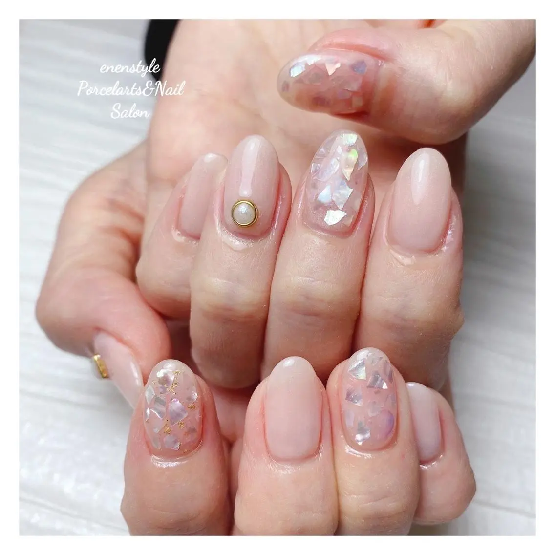 ミディアム ネイル 🐾enen style 🐾のネイルデザイン