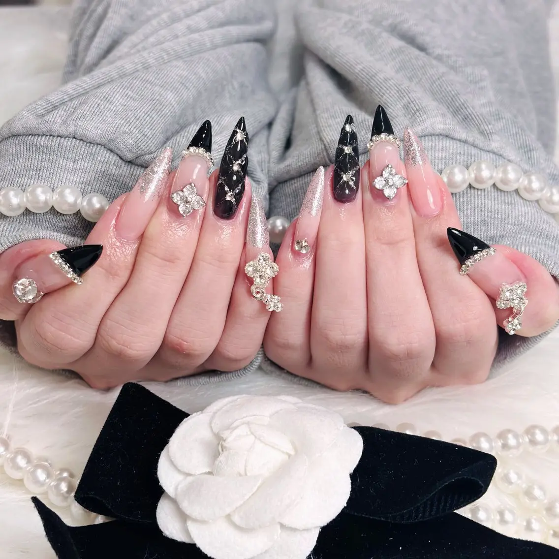 ネイル アートネイル 長さ出し フラッシュネイル フレンチネイル ジェルネイル ハンドネイル kana nailのネイルデザイン