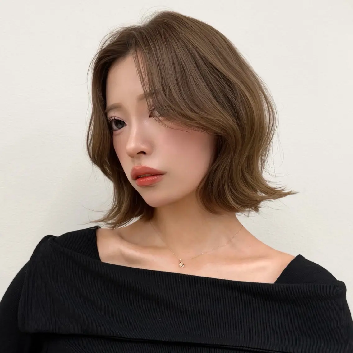 ミディアム ボブ くびれヘア ボブ/透明感 カラー ໒꒱⋆꙳ゆいなのヘアスタイル