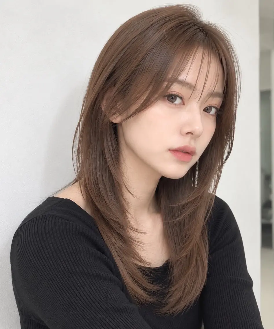 セミロング ヘアカラー トリートメント 🌟髪質改善と艶 ✨相場つかさのヘアスタイル