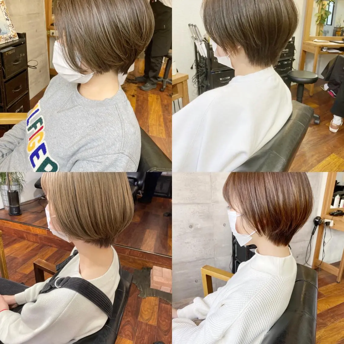 ショート カラー ハイトーンカラー ショートヘア 小木曽智美 /ボブ/ショートのヘアスタイル